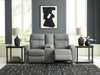 Gauntlet Reclining Loveseat with Console - U&U Home Budget Furniture (Carteret, NJ)