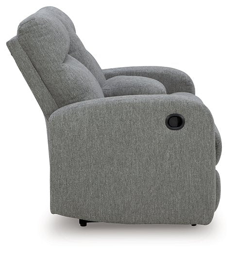 Gauntlet Reclining Loveseat with Console - U&U Home Budget Furniture (Carteret, NJ)