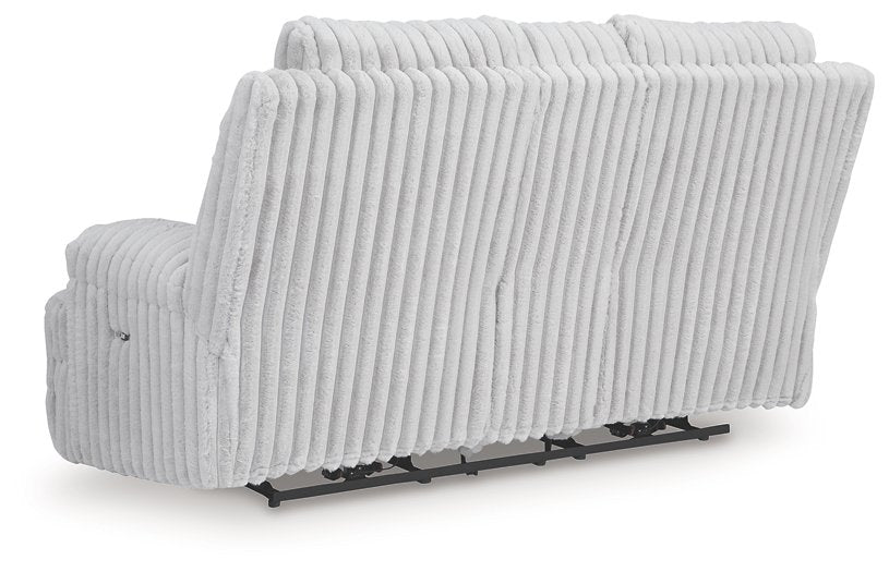 Rhines Falls Power Reclining Loveseat with Console - U&U Home Budget Furniture (Carteret, NJ)