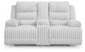 Rhines Falls Power Reclining Loveseat with Console - U&U Home Budget Furniture (Carteret, NJ)