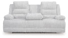 Rhines Falls Power Reclining Sofa with Drop Down Table - U&U Home Budget Furniture (Carteret, NJ)