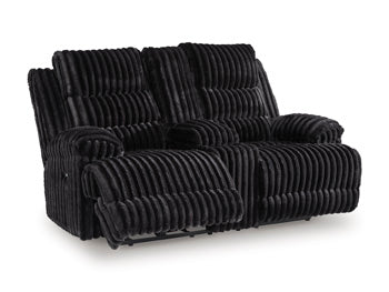 Rhine Falls Reclining Loveseat with Console - U&U Home Budget Furniture (Carteret, NJ)