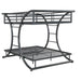 Stephan Full Over Full Bunk Bed Gunmetal - U&U Home Budget Furniture (Carteret, NJ)