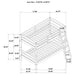Rhea Bunk Bed - U&U Home Budget Furniture (Carteret, NJ)
