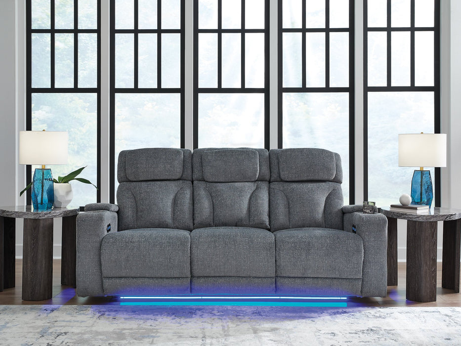 Studio Cave Power Reclining Sofa - U&U Home Budget Furniture (Carteret, NJ)