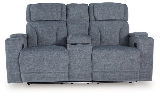 Studio Cave Power Reclining Loveseat with Console - U&U Home Budget Furniture (Carteret, NJ)