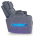 Studio Cave Power Reclining Loveseat with Console - U&U Home Budget Furniture (Carteret, NJ)