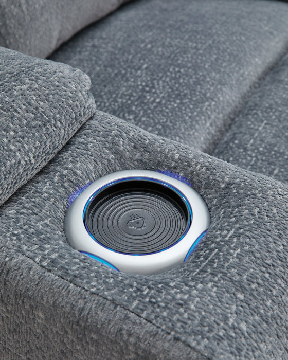 Studio Cave Power Reclining Sofa - U&U Home Budget Furniture (Carteret, NJ)