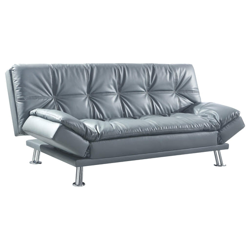 Dilleston Tufted Back Upholstered Sofa Bed Grey - U&U Home Budget Furniture (Carteret, NJ)
