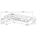 Stonenesse Stationary Sectionals - U&U Home Budget Furniture (Carteret, NJ)