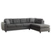 Stonenesse Tufted Sectional Grey - U&U Home Budget Furniture (Carteret, NJ)