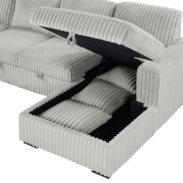 Devonshire Sleeper Sectionals - U&U Home Budget Furniture (Carteret, NJ)