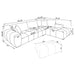 Camacho Stationary Sectionals - U&U Home Budget Furniture (Carteret, NJ)