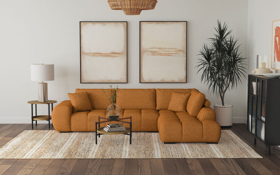 Camacho Stationary Sectionals Upholstered - U&U Home Budget Furniture (Carteret, NJ)