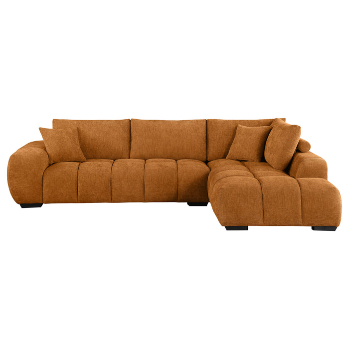 Camacho Stationary Sectionals Upholstered - U&U Home Budget Furniture (Carteret, NJ)