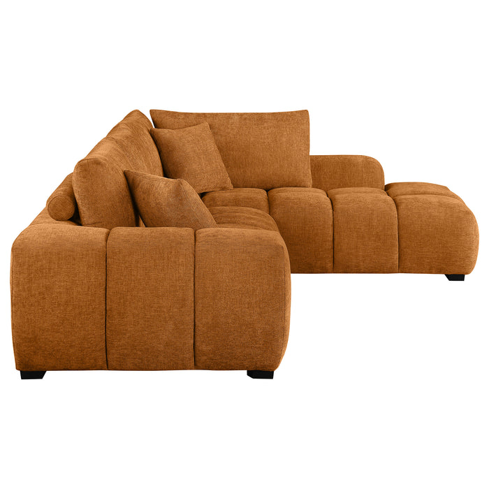 Camacho Stationary Sectionals Upholstered - U&U Home Budget Furniture (Carteret, NJ)