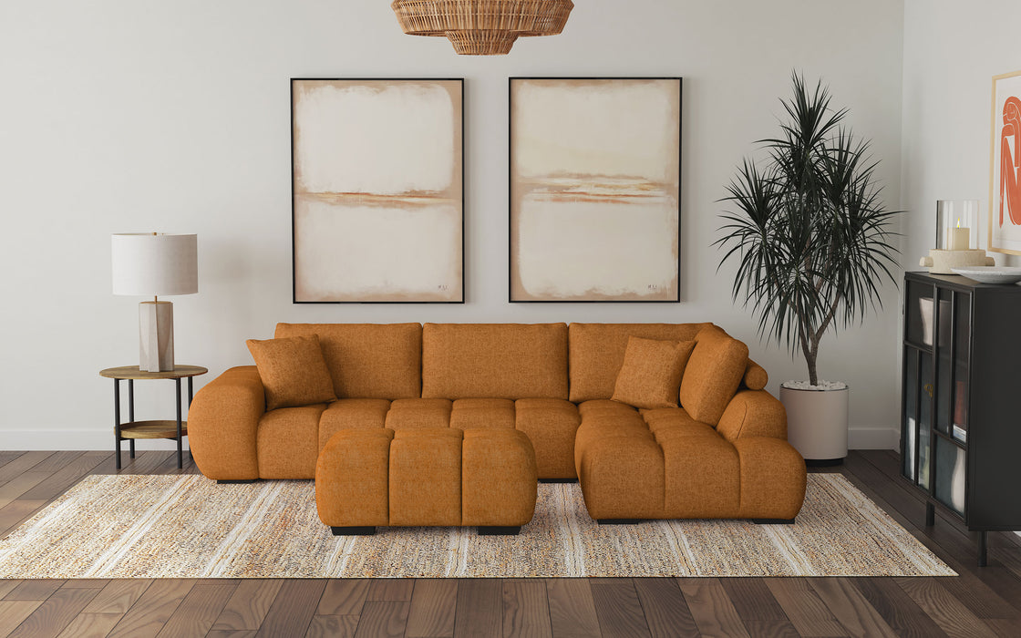 Camacho Stationary Sectionals Upholstered - U&U Home Budget Furniture (Carteret, NJ)