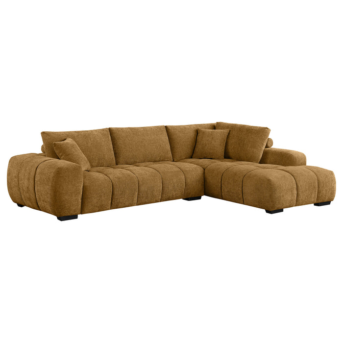 Camacho Stationary Sectionals Upholstered - U&U Home Budget Furniture (Carteret, NJ)
