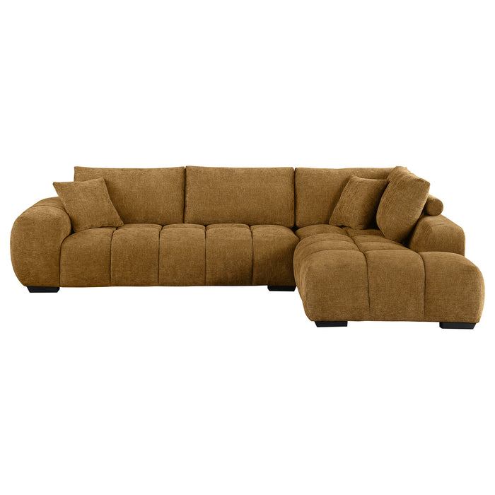 Camacho Stationary Sectionals Upholstered - U&U Home Budget Furniture (Carteret, NJ)