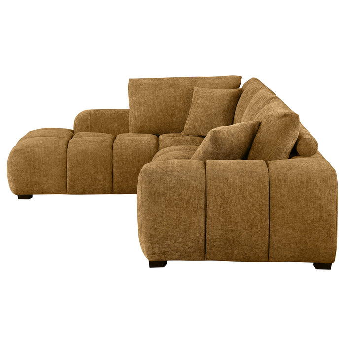 Camacho Stationary Sectionals Upholstered - U&U Home Budget Furniture (Carteret, NJ)