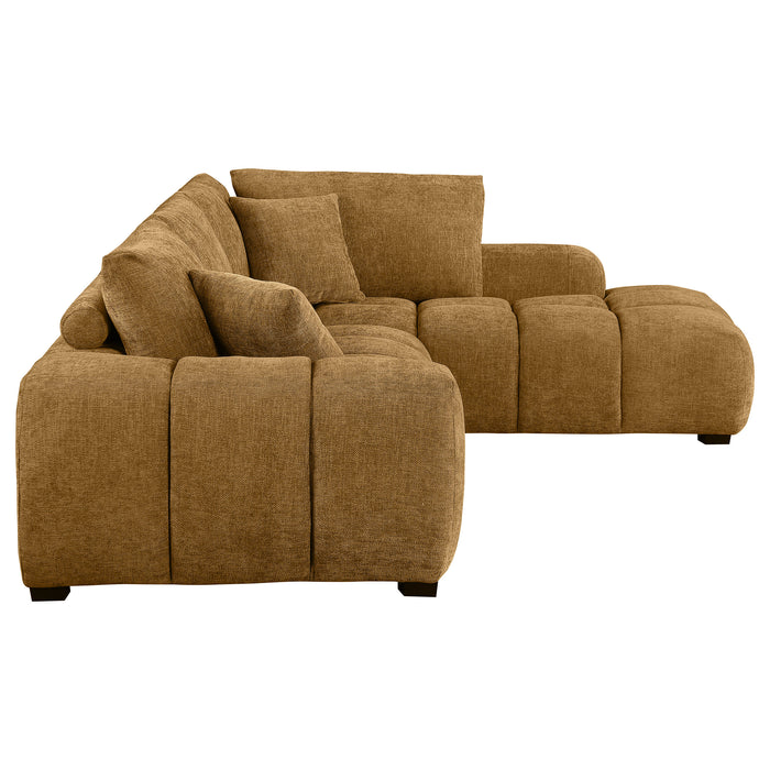 Camacho Stationary Sectionals Upholstered - U&U Home Budget Furniture (Carteret, NJ)