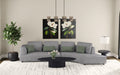 Toscano 134-inch Upholstered Sectional Sofa Grey - U&U Home Budget Furniture (Carteret, NJ)