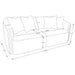 Townsend Stationary 2 Pc Set - U&U Home Budget Furniture (Carteret, NJ)