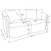 Townsend Stationary 2 Pc Set - U&U Home Budget Furniture (Carteret, NJ)