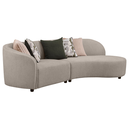 Fayette Stationary Sectionals Greige - U&U Home Budget Furniture (Carteret, NJ)
