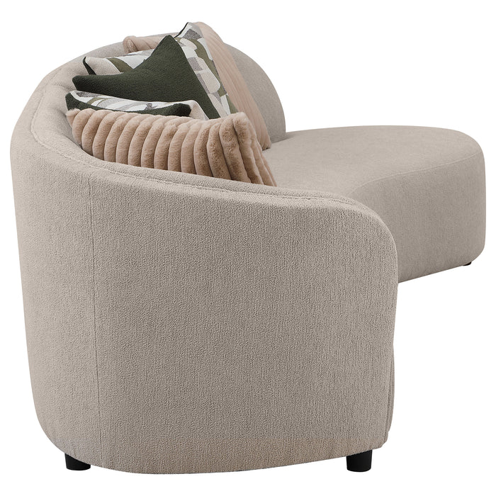 Fayette Stationary Sectionals Greige - U&U Home Budget Furniture (Carteret, NJ)