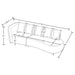 Fayette Stationary Sectionals Greige - U&U Home Budget Furniture (Carteret, NJ)