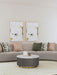 Fayette Upholstered Armless Chair Greige - U&U Home Budget Furniture (Carteret, NJ)