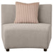 Fayette Upholstered Armless Chair Greige - U&U Home Budget Furniture (Carteret, NJ)