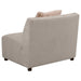 Fayette Upholstered Armless Chair Greige - U&U Home Budget Furniture (Carteret, NJ)