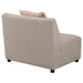 Fayette Upholstered Armless Chair Greige - U&U Home Budget Furniture (Carteret, NJ)