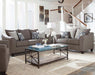 Salizar Upholstered Flared Arm Living Room Set Grey - U&U Home Budget Furniture (Carteret, NJ)