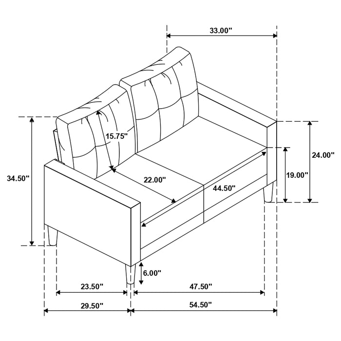 Bowen Stationary 3 Pc Sets - U&U Home Budget Furniture (Carteret, NJ)