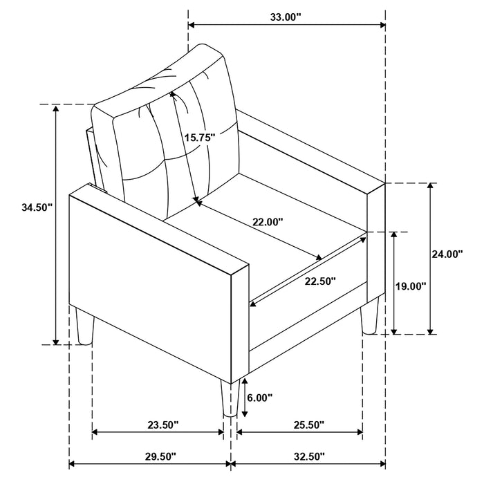 Bowen Stationary 3 Pc Sets - U&U Home Budget Furniture (Carteret, NJ)