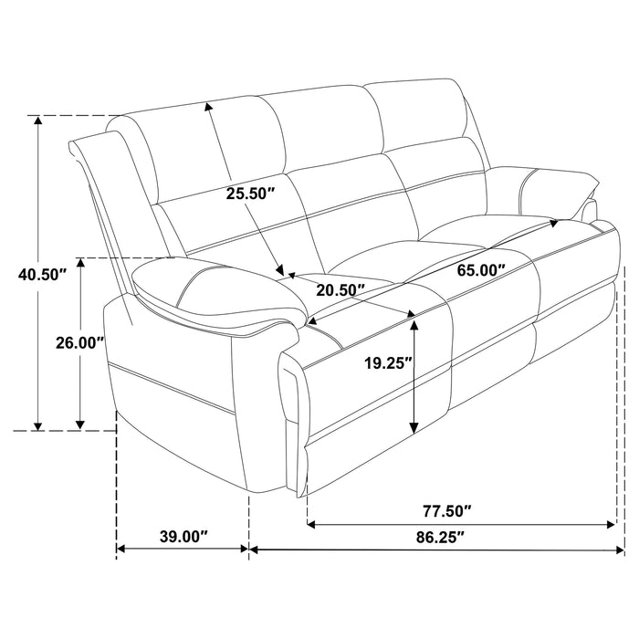 Ellington Stationary 2 Pc Set - U&U Home Budget Furniture (Carteret, NJ)