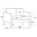 Ruth Stationary 3 Pc Set - U&U Home Budget Furniture (Carteret, NJ)
