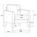 Ruth Accent Chair - U&U Home Budget Furniture (Carteret, NJ)