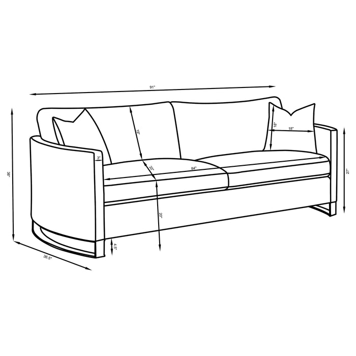 Corliss Sofa - U&U Home Budget Furniture (Carteret, NJ)