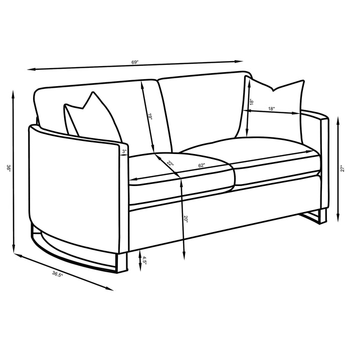 Corliss Loveseats - U&U Home Budget Furniture (Carteret, NJ)