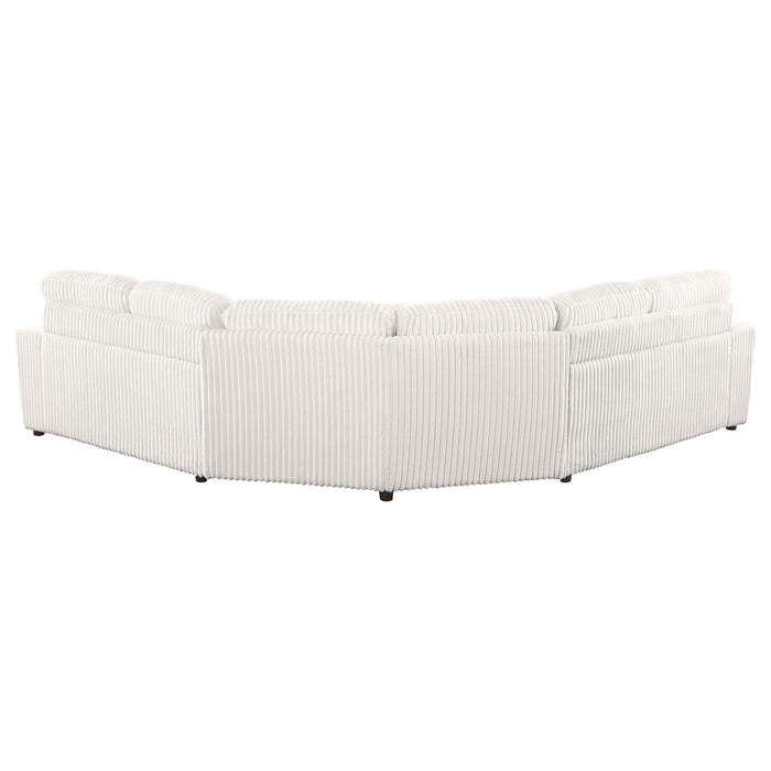 Emberson Upholstered Modular Sectional Sofa Ivory - U&U Home Budget Furniture (Carteret, NJ)