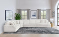 Emberson Upholstered Modular Sectional Sofa Ivory - U&U Home Budget Furniture (Carteret, NJ)