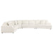 Emberson Upholstered Modular Sectional Sofa Ivory - U&U Home Budget Furniture (Carteret, NJ)
