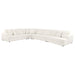 Emberson Upholstered Modular Sectional Sofa Ivory - U&U Home Budget Furniture (Carteret, NJ)
