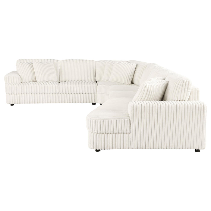 Emberson Upholstered Modular Sectional Sofa Ivory - U&U Home Budget Furniture (Carteret, NJ)