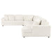 Emberson Upholstered Modular Sectional Sofa Ivory - U&U Home Budget Furniture (Carteret, NJ)