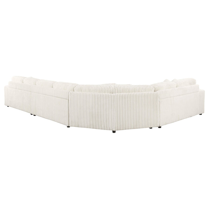Emberson Upholstered Modular Sectional Sofa Ivory - U&U Home Budget Furniture (Carteret, NJ)